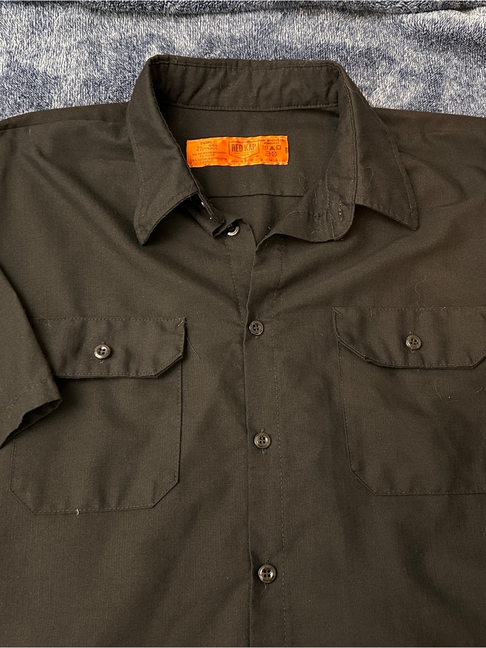 Red Kap Men’s Black Short-Sleeve Work Shirt XL